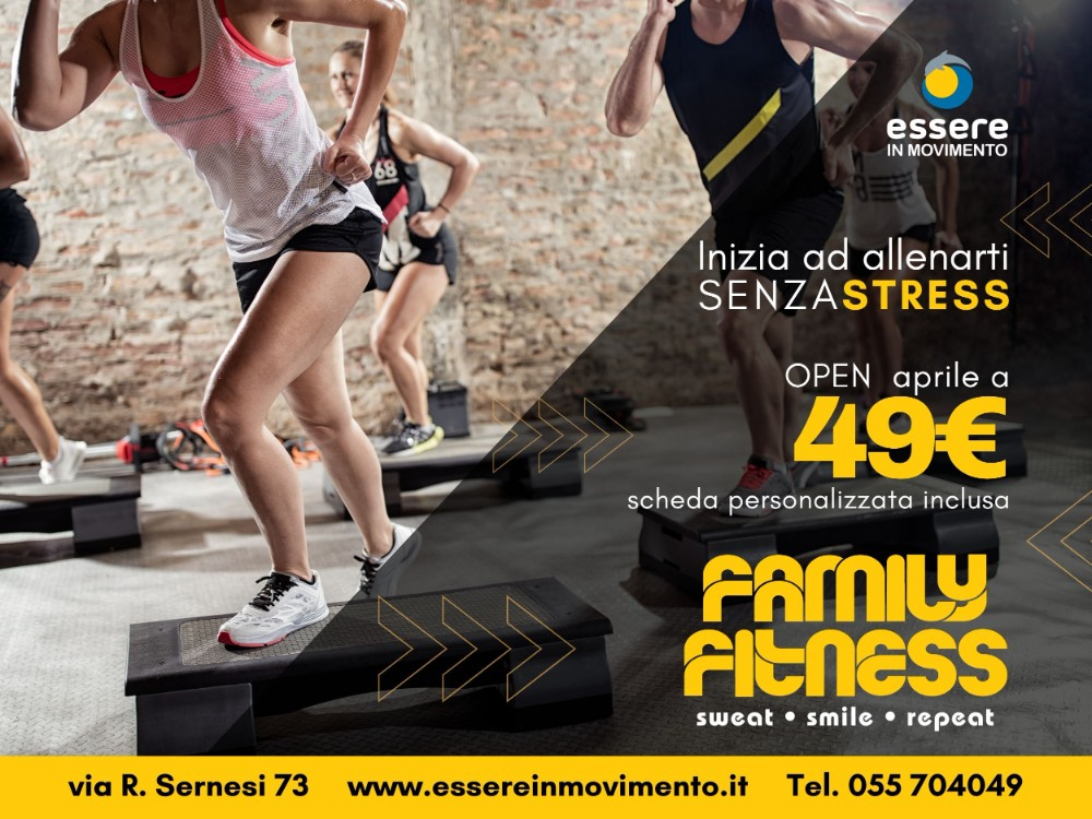 Palestra a Firenze Isolotto: ad aprile riparti con Family Fitness e la promo nuovi soci
